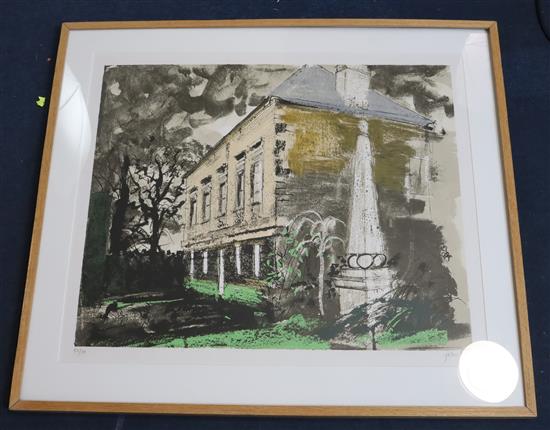 § John Piper (1903-1992) St Helen Hall (L325) 25 x 29.5in.